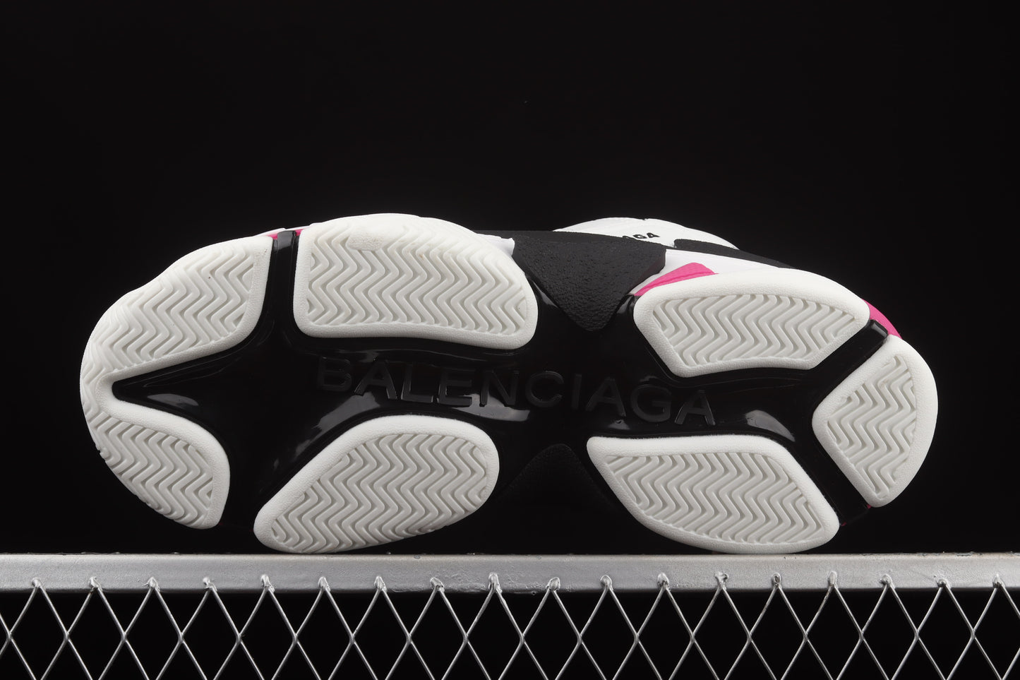 Balenciaga Triple S Allover Logo - White Pink